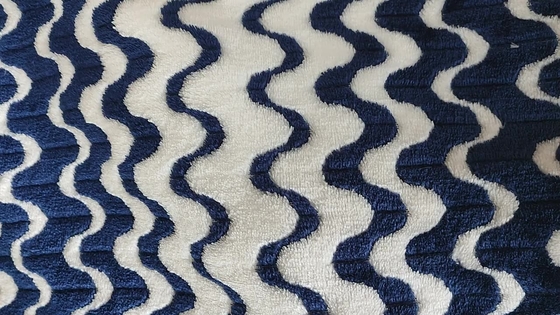 উষ্ণ কম্বল হোম টেক্সটাইল পোশাকের জন্য Cationic Jacquard ফ্ল্যানেল ফ্লিস ফ্যাব্রিক 260gsm