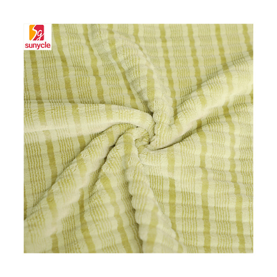 পাজামা খেলনা কম্বলের জন্য Cationic Sheared Flannel Fleece Fabric 280gsm 150D
