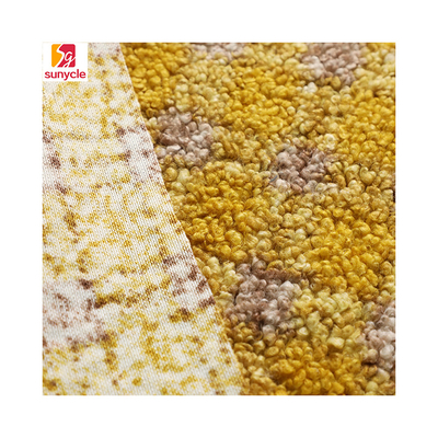 সোফা খেলনা বালিশের জন্য 58'' 60'' 150D 300gsm প্লেইড শেরপা ফ্যাব্রিক