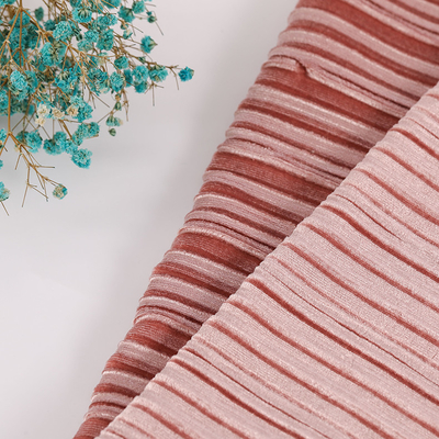 Fluted Pleated কোরিয়ান ভেলভেট ফ্যাব্রিক সোফা সলিড রঙ
