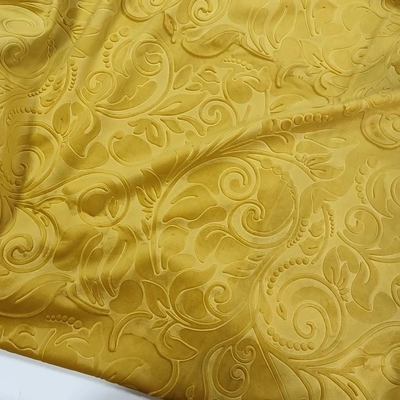 3D এমবসড সোফা হল্যান্ড ভেলভেট ফ্যাব্রিক 320gsm 150D